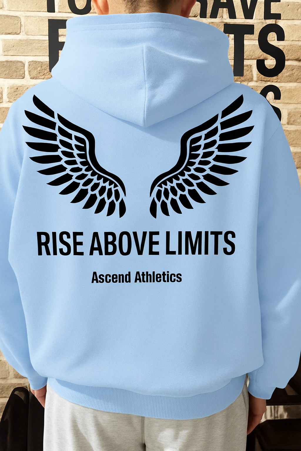Unisex “Rise Above Limits” – Heavy Blend Hoodie
