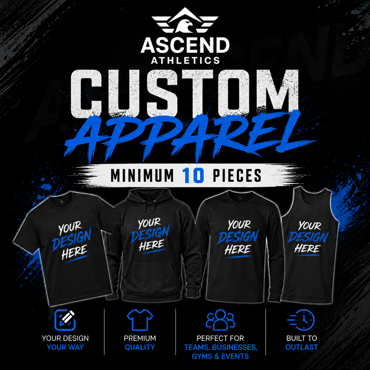 Custom Apparel Orders (Min. 10 products)